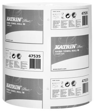 784852 Katrin 47535-1 Tørkerull Katrin M Plus 1 lag uten hylse Plus M tørkepapirrull fra Katrin 280 m